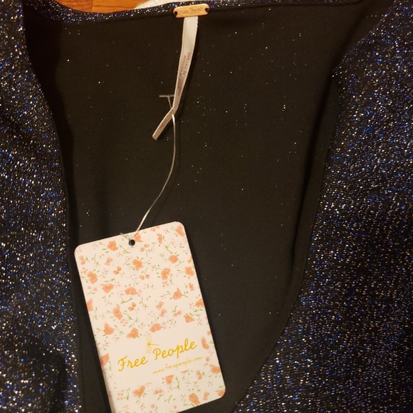 Free People One More Time Shimmer Midi Wrap Dress - Picture 8 of 8